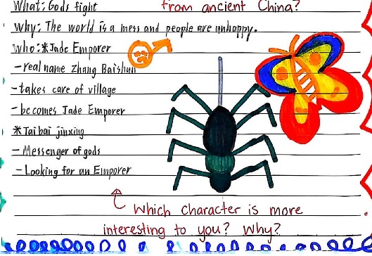 An Enquiry Journal page