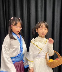 A costumed Comparative Mythology Through Drama performance
